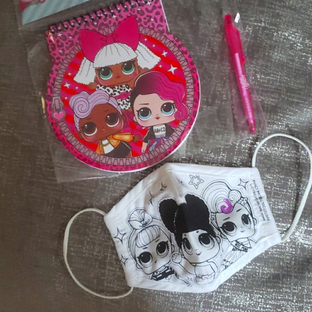 LOL! Notebook with pen & mask
